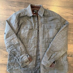 Marmot Charcoal Quilted Shirt Jacket